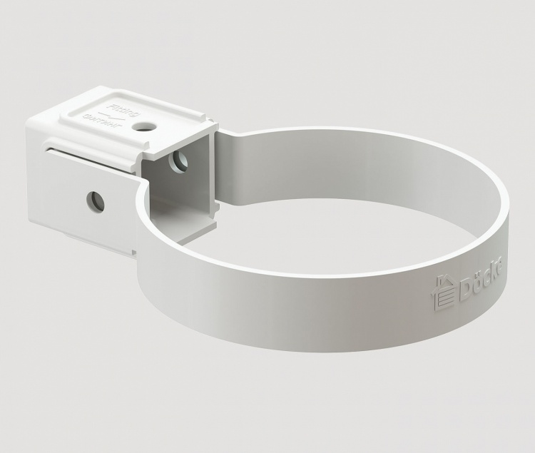 Хомут трубы универсальный DOCKE Standard, белый