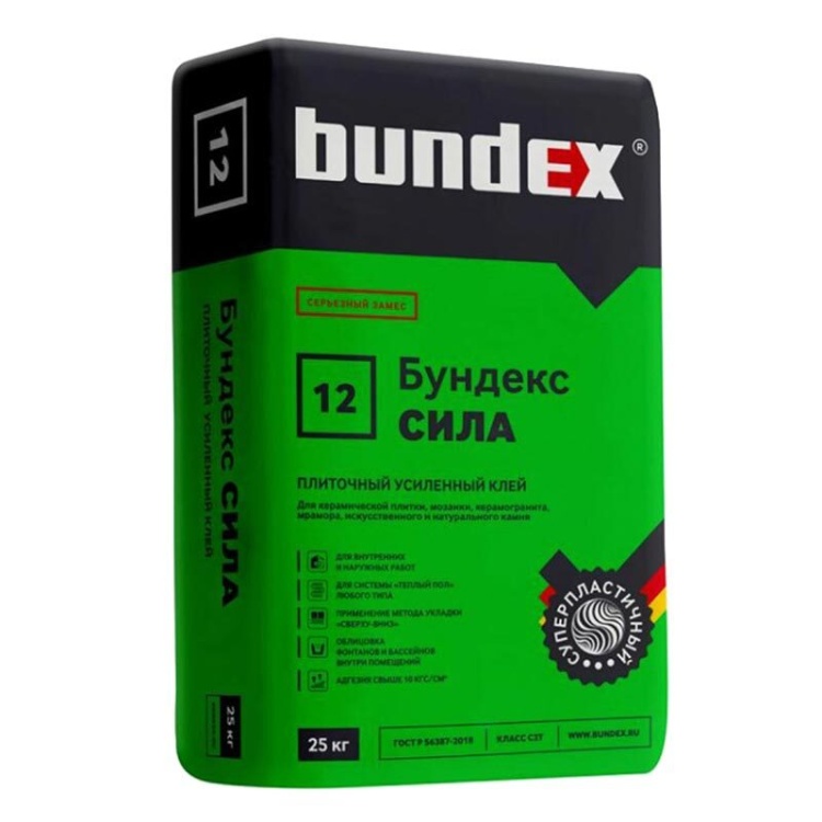 Клей плиточный Бундекс Сила, 25 кг