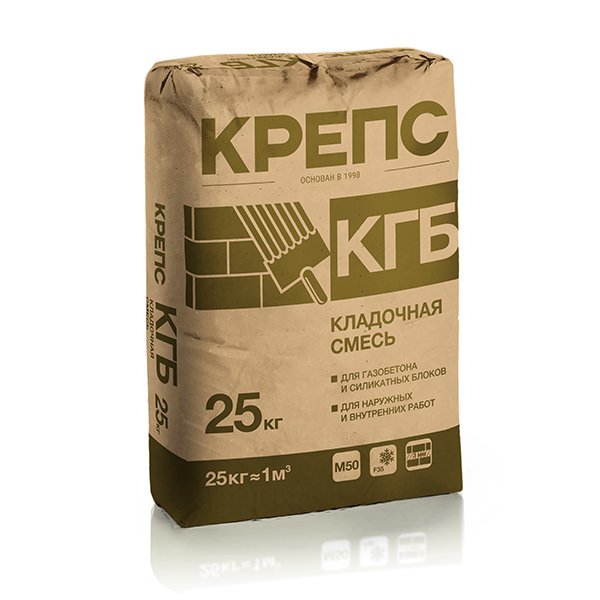 Смесь кладочная Крепс КГБ зимняя, 25 кг
