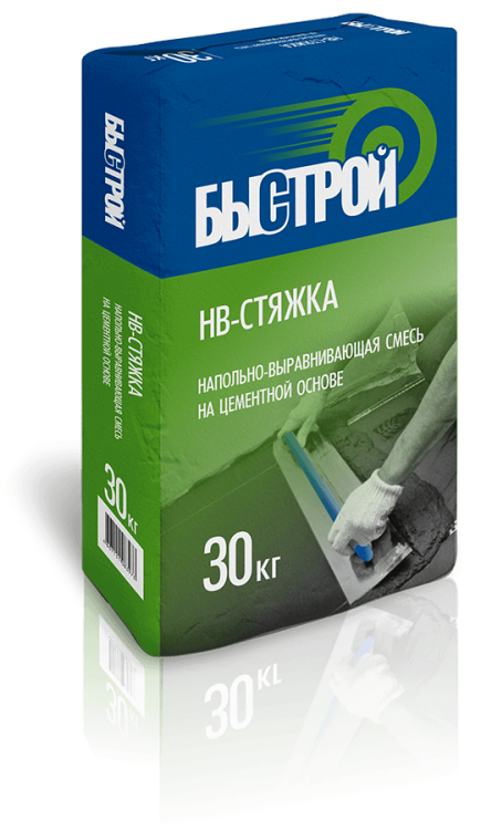 Стяжка для пола бетонная Быстрой НВ-стяжка, 30 кг