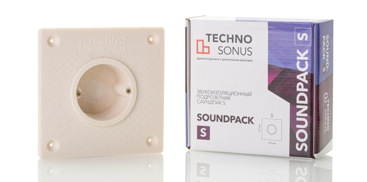 Подрозетник звукоизоляционный Техносонус СаундПак (SoundPack) S