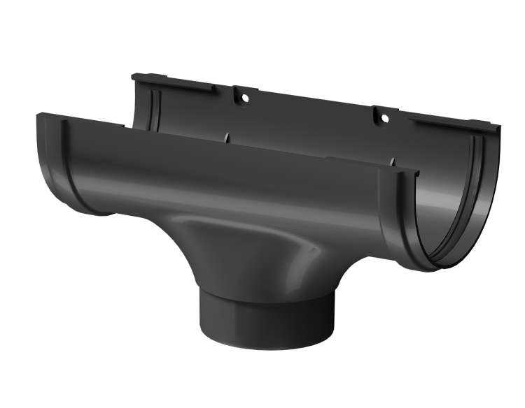 Воронка водосточная пластиковая Docke Premium 120/85 мм, графит