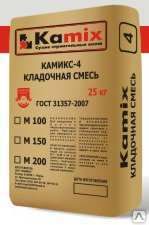 Смесь песчано-цементная Камикс-4 М-200, 25 кг