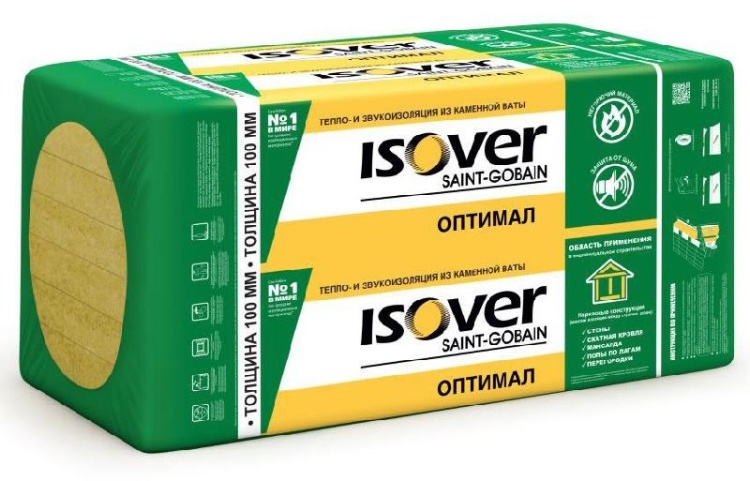 Утеплитель Изовер Руф Н Оптимал 1000х600х180 мм, 2 шт. уп
