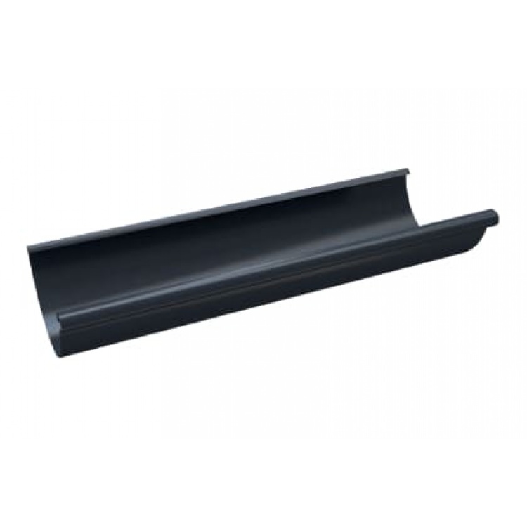 Желоб водосточный металлический Braas Steel 125 мм, 3 м, графит