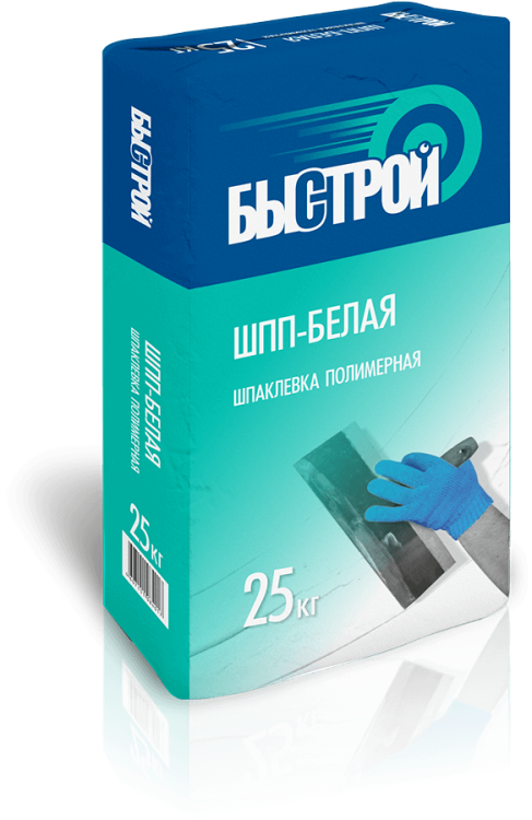 Шпаклевка полимерная Быстрой ШпП-белая, 25 кг