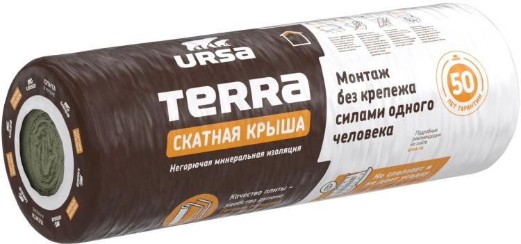 Утеплитель Ursa Terra 35 QN 3500х1200х180 мм