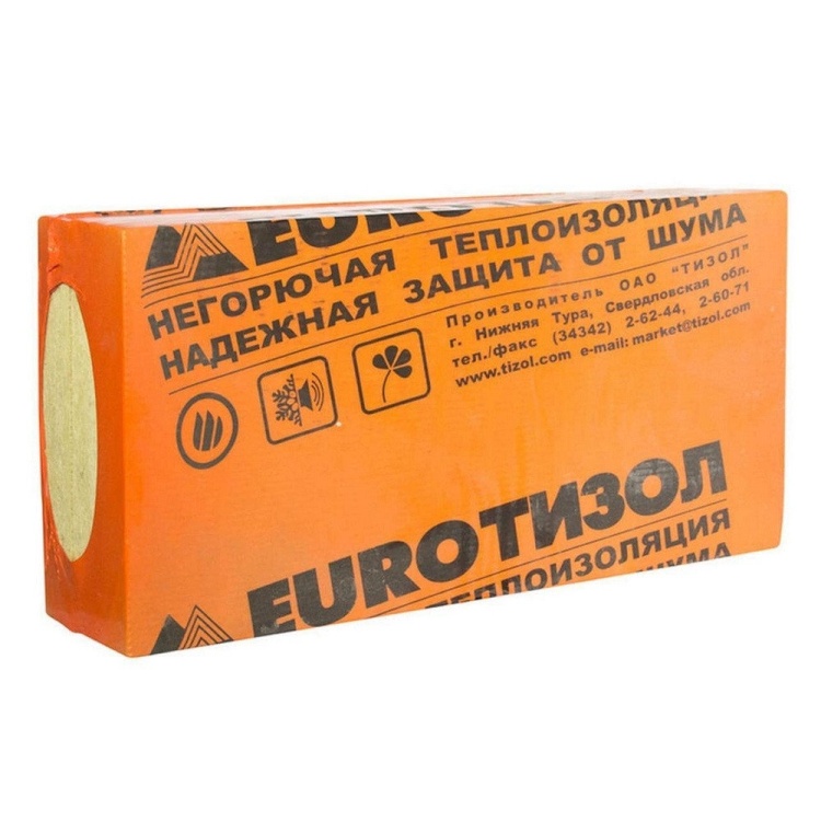 Утеплитель Тизол Евро-Вент В 100 1000х600х100 мм, 3 шт. уп