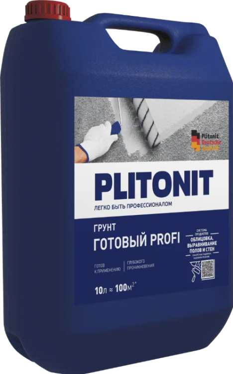 Грунтовка глубокого проникновения готовая Плитонит Profi, 10 л