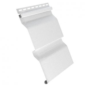 Сайдинг виниловый Grand Line Сибирский Брус, Белый