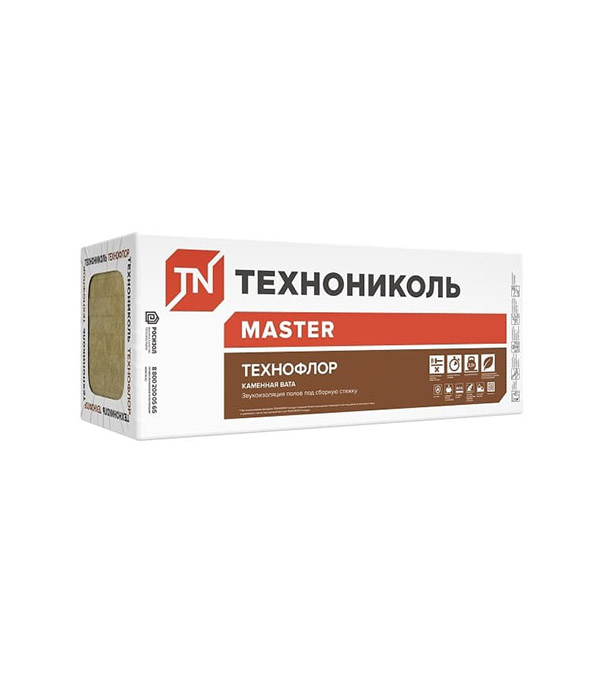 Утеплитель Технониколь ТехноФлор Стандарт 1200х600х30 мм, 8 шт/уп, 5,76 м²