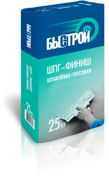 Шпаклевка гипсовая финишная Быстрой ШПГ-финиш, 25кг