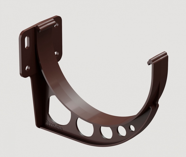Кронштейн желоба пластиковый Docke Standard 120 мм, темно-коричневый