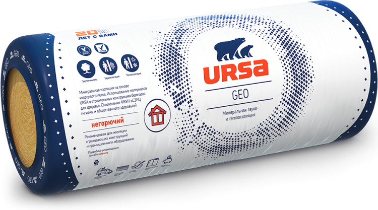 Утеплитель Ursa GEO 37 RN М-15 4250х1200х200 мм