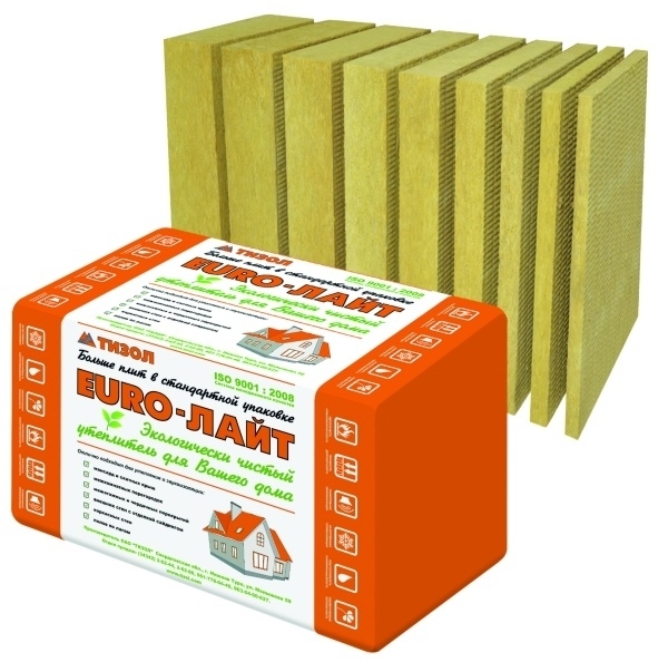 Утеплитель Тизол ЕВРО-Лайт 30 1000х600х100 мм, 3 шт. уп