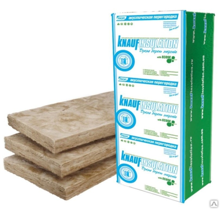 Утеплитель Кнауф Инсулейшн акустическая перегородка 1300х610х50 мм 16шт. уп