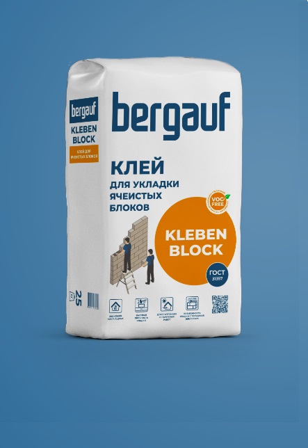 Клей Bergauf Kleben Block 25 кг.