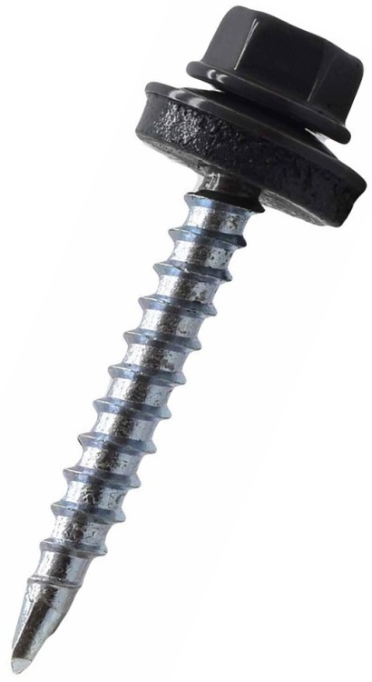 Саморез кровельный,RAL7024, ZP, 5.5х19