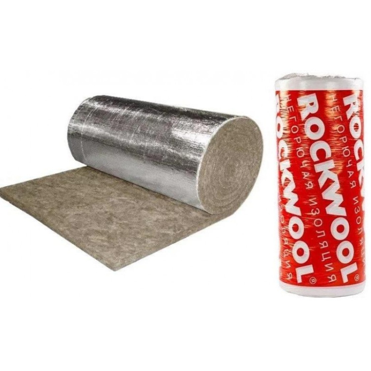 Утеплитель Rockwool Вайред Мат I 105 Кашированный фольгированный 2000х1000х60 мм