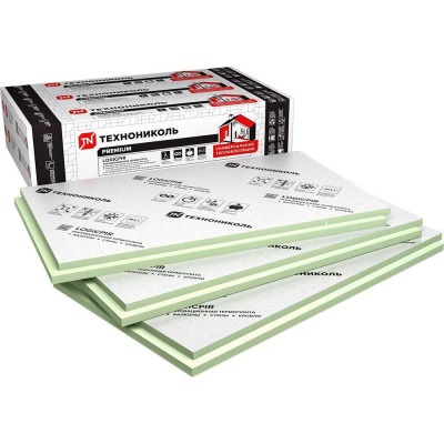 PIR-плита Технониколь LOGICPIR Баня Ф/Ф 1190х590х50 мм, L-кромка, 5 шт/уп, 3,51 м²