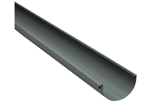 Желоб полукруглый Grand Line 125 мм, RAL 7024, серый графит