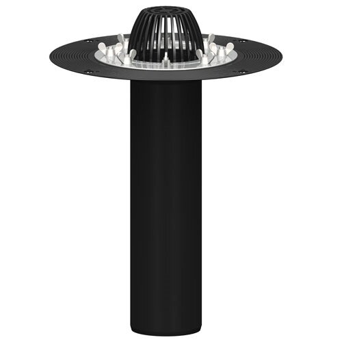 Воронка кровельная PLASTFOIL VORTEX D=110мм, длина 350-450мм