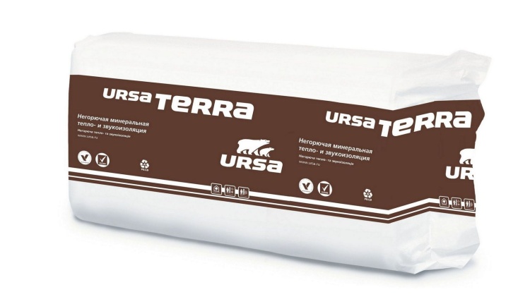 Шумоизоляция Урса Terra Шумозащита для стен, перегородок и потолка, 1250х610х50 мм, 10 шт/уп, 7,62 м²