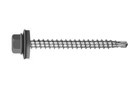 Саморез кровельный,RAL7004, 4,8х51