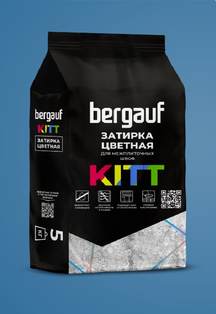 Затирка Bergauf Kitt, коричневая, 2кг