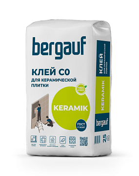 Клей плиточный Bergauf (Бергауф) Keramik С0, 25 кг