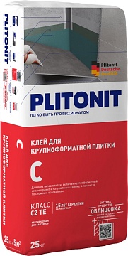Клей для плитки по сложным основаниям Плитонит С С2 ТЕ, 25 кг
